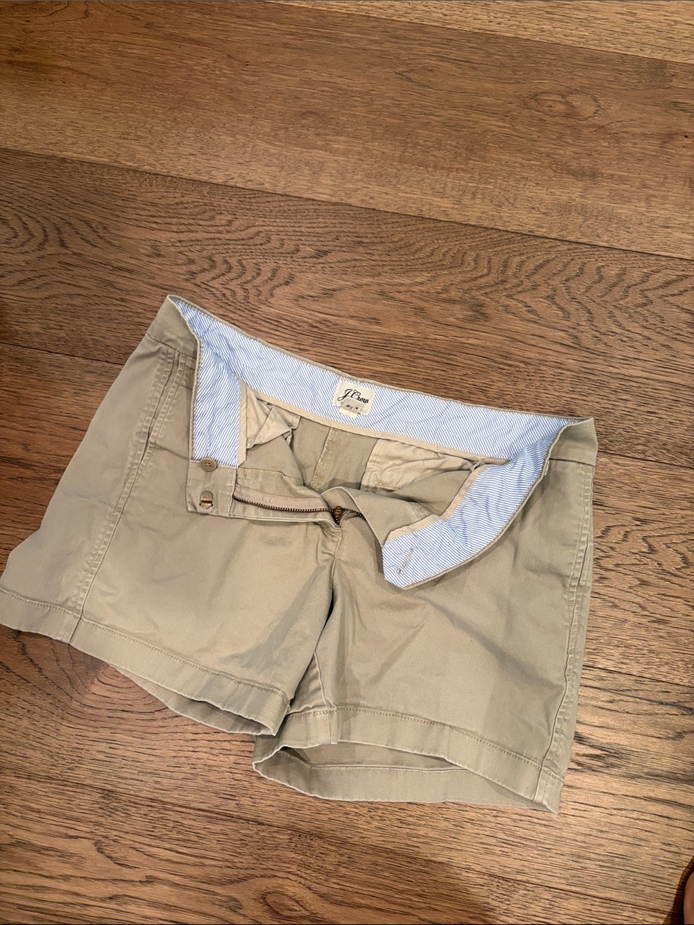 J. Crew Women's Tan Chino Bermuda Shorts